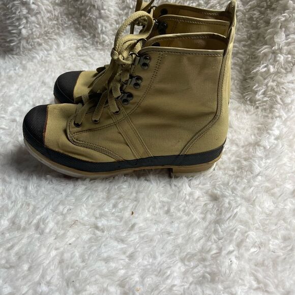 Unisex Hodgman Khaki Tan Steel Shank Caster Wading Fishing Boots19201 M7 W10 - Picture 4 of 12